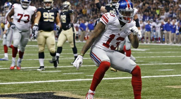 130 Receiving Yards 3 Receiving TD Odell's week eight was a thing of beauty, but it wasn't enough to carry the Giants or the Bicoastals to victory.